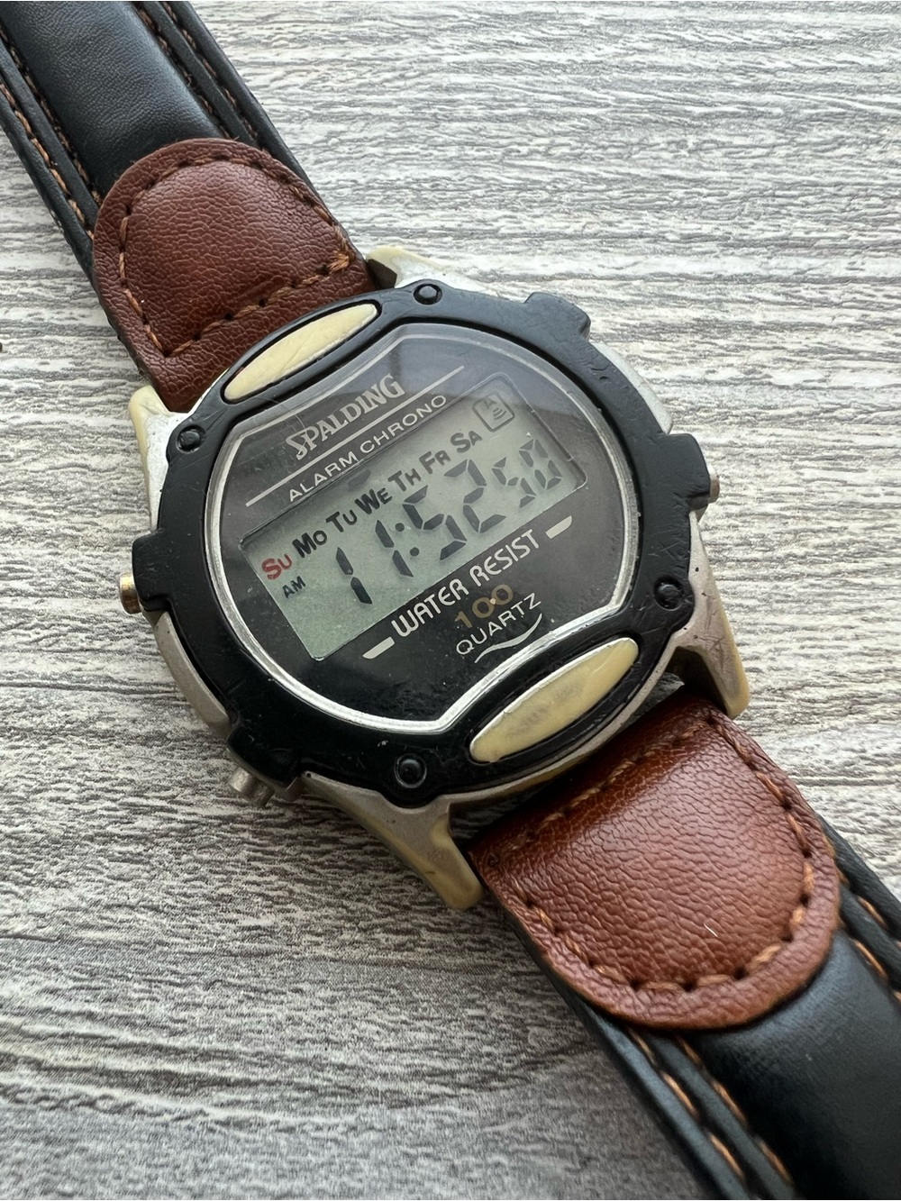 Spalding Alarm Chronograph Digital Quartz Watch - Water Resistant
